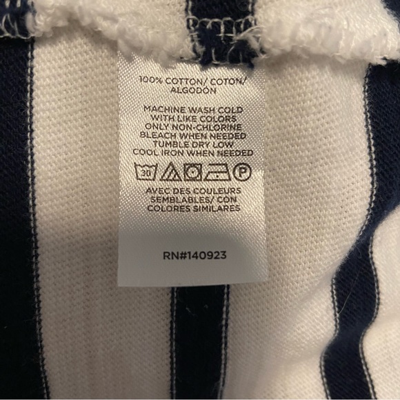 LOFT Puff Sleeve Striped Sweatshirt - Picture 6 of 6